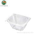 Rectangular Reusable Salad Container Hinged Clamshell Box